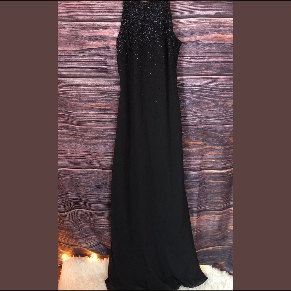Black sparkly ombré cocktail dress